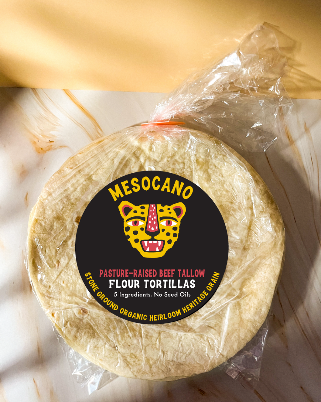 Mesocano Beef Tallow Flour Tortillas - 1 Pack (10 Tortillas Total)