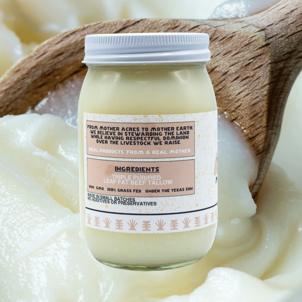 100% Grass-Fed Beef Cooking Tallow