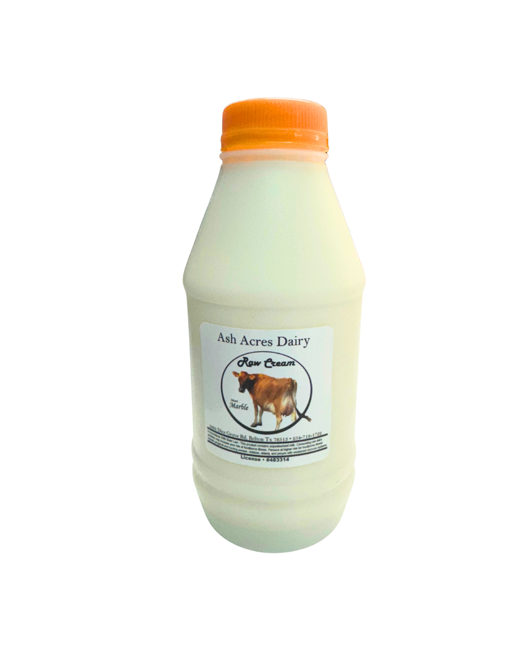 Ash Acres 1 Pint A2 Raw Cows Cream
