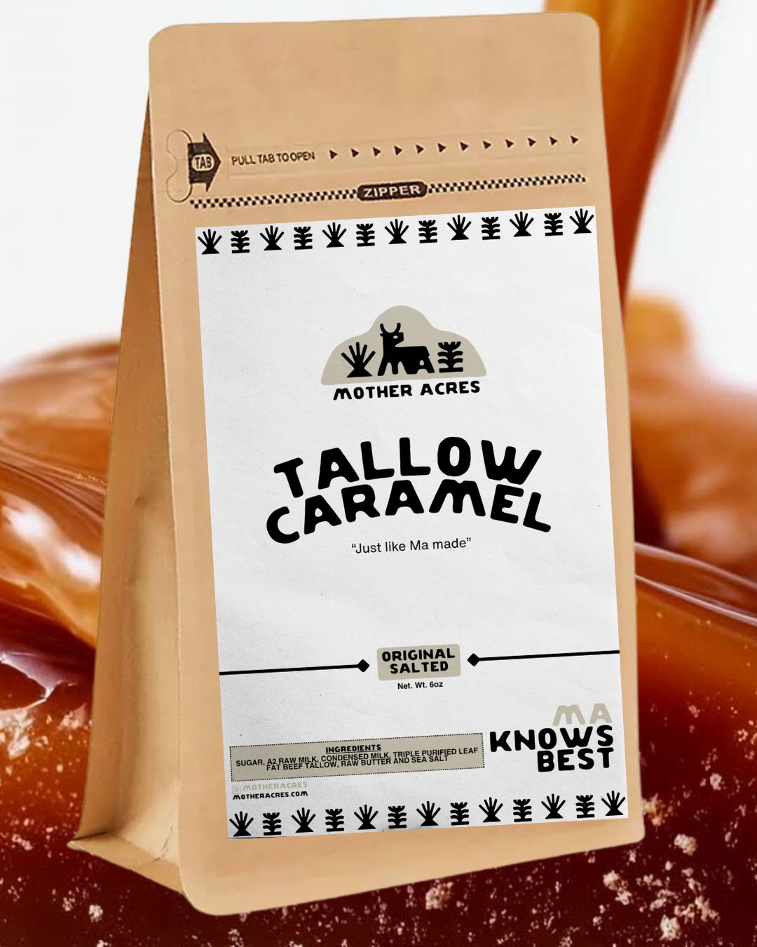 Mother Acres Tallow Caramels - Original Salted 12 pieces