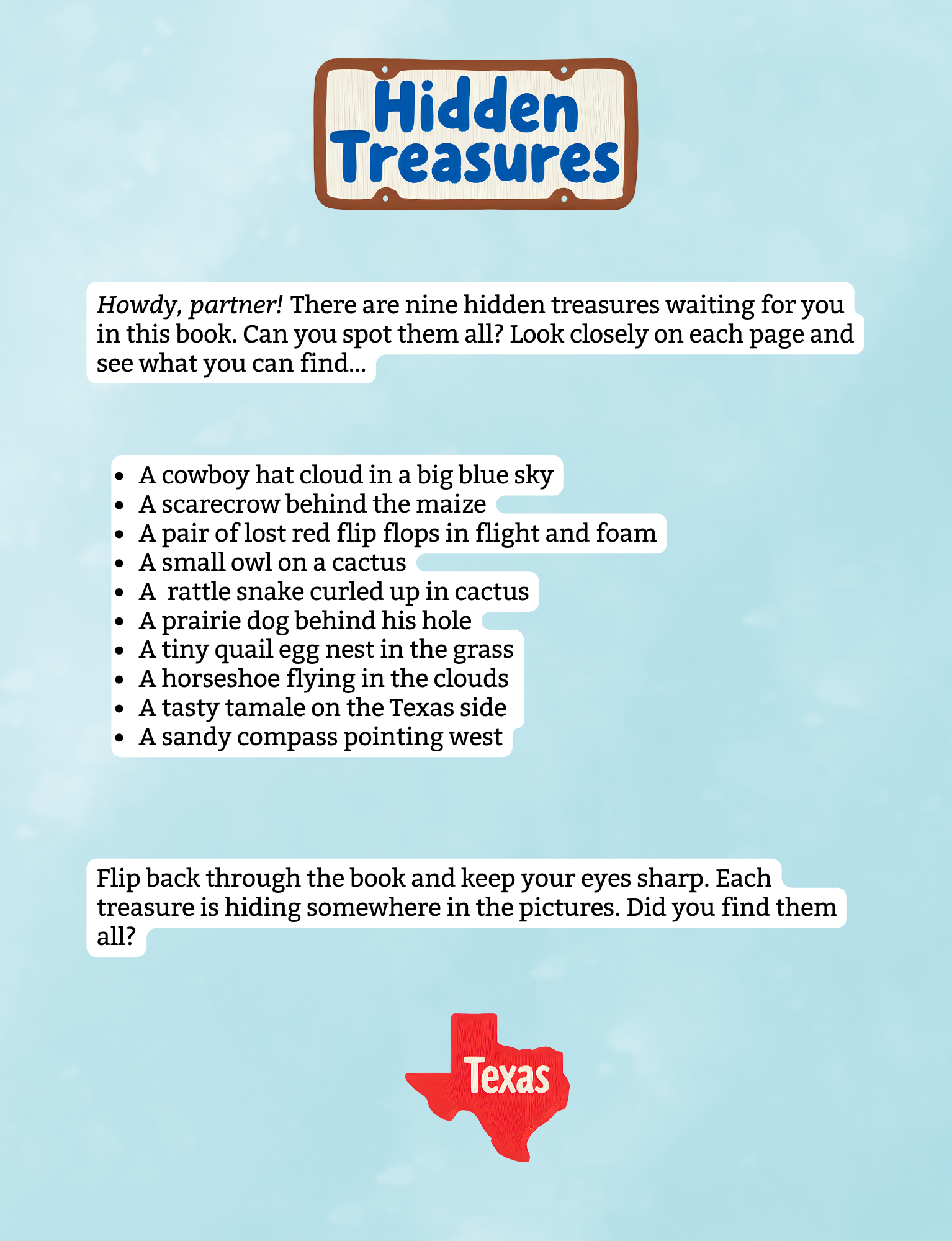 The ABC's of Land Texas Paperback – Children's Book