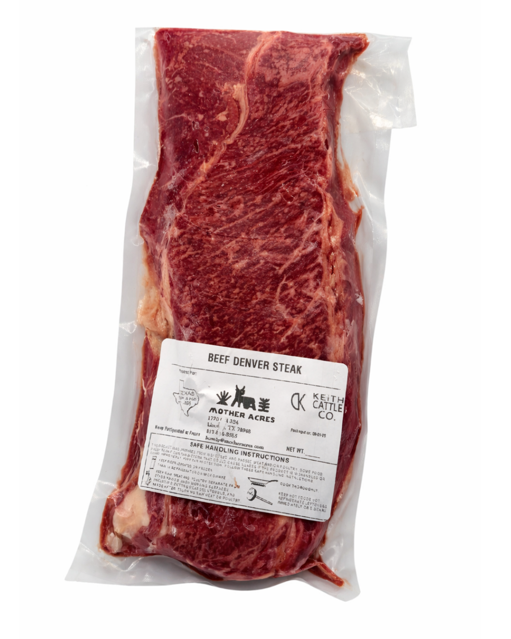 Grass Fed Beef Single Denver Steak