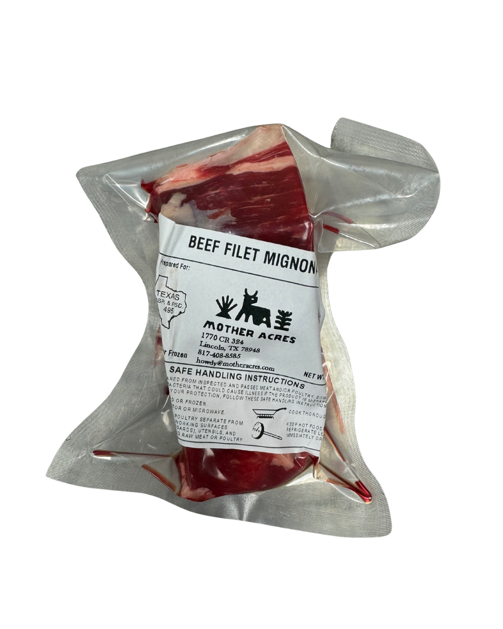 Grass Fed Beef Single Filet Mignon