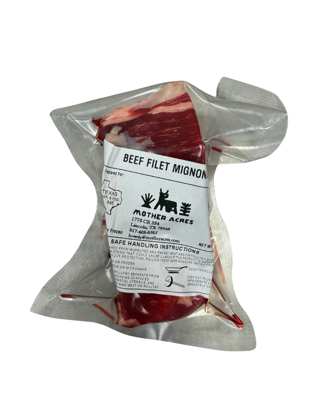 Grass Fed Beef Single Filet Mignon