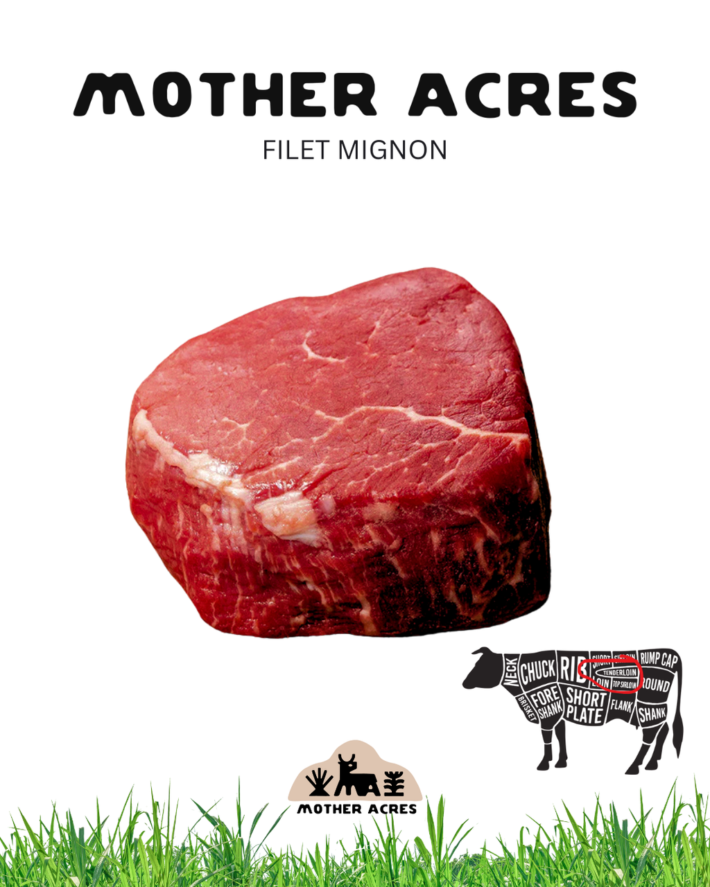 Grass Fed Beef Single Filet Mignon