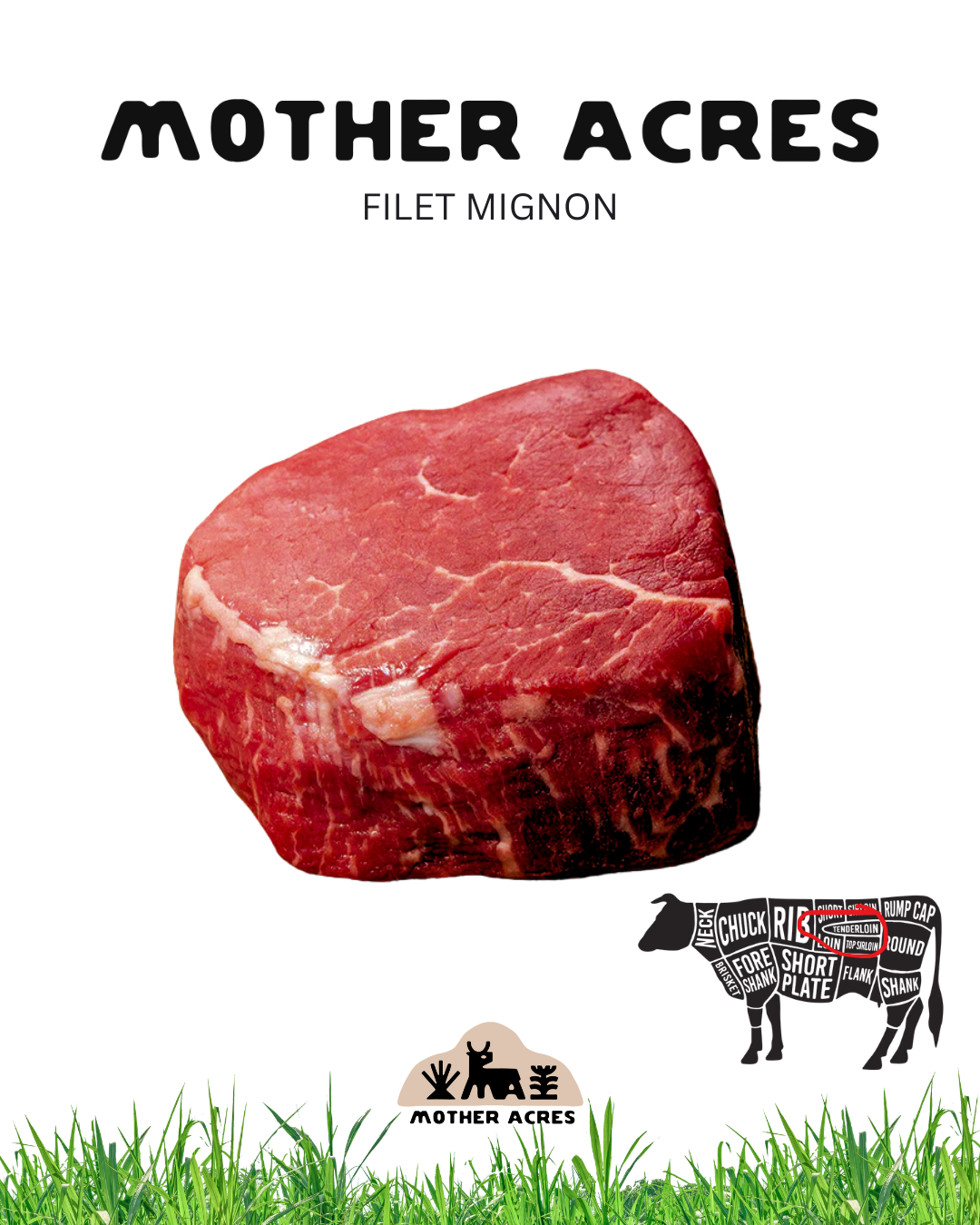 Grass Fed Beef Single Filet Mignon