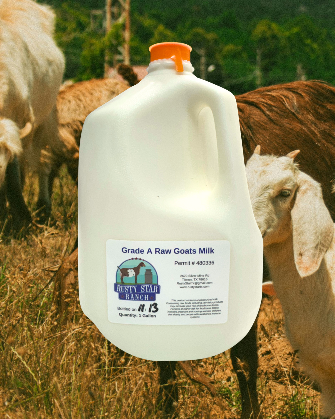 Rusty Star Ranch 1 Gallon Raw Grade A Raw Goats Milk